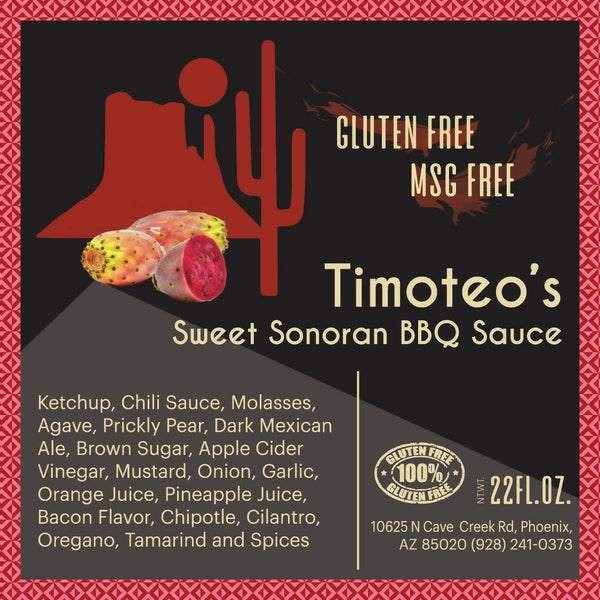 Timoteo's Sweet Sonoran BBQ Sauce (6 Pack)